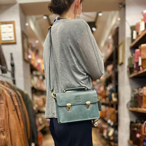 英国デザイン牛革かばんValise ミニサッチェルバッグ