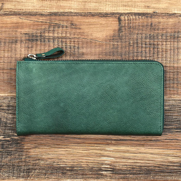 【限量庫存清倉特賣】全皮長款錢包，L型拉鍊，紅色，Outlet_HAW009-MO 第12張的照片