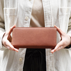 【限量庫存清倉特賣】全皮長款錢包，L型拉鍊，紅色，Outlet_HAW009-MO 第17張的照片