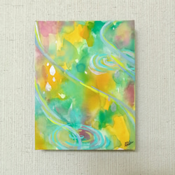 a１点ものの魅力! 抽象原画 ・水彩紙にアクリル a1点ものの魅力! 抽象原画 ・水彩紙にアクリル