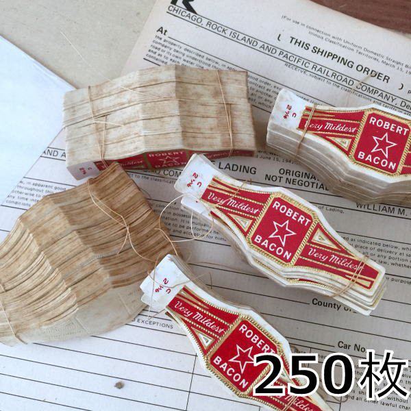 #727 ヴィンテージラベル 50種100枚 / 缶ラベル6980 627・シガーバンドラベル1束 250枚 アメリカアンティーク ラベル