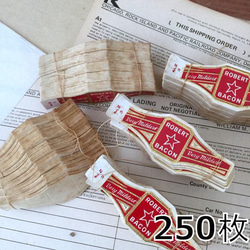 627・シガーバンドラベル1束 250枚 アメリカアンティーク ラベル