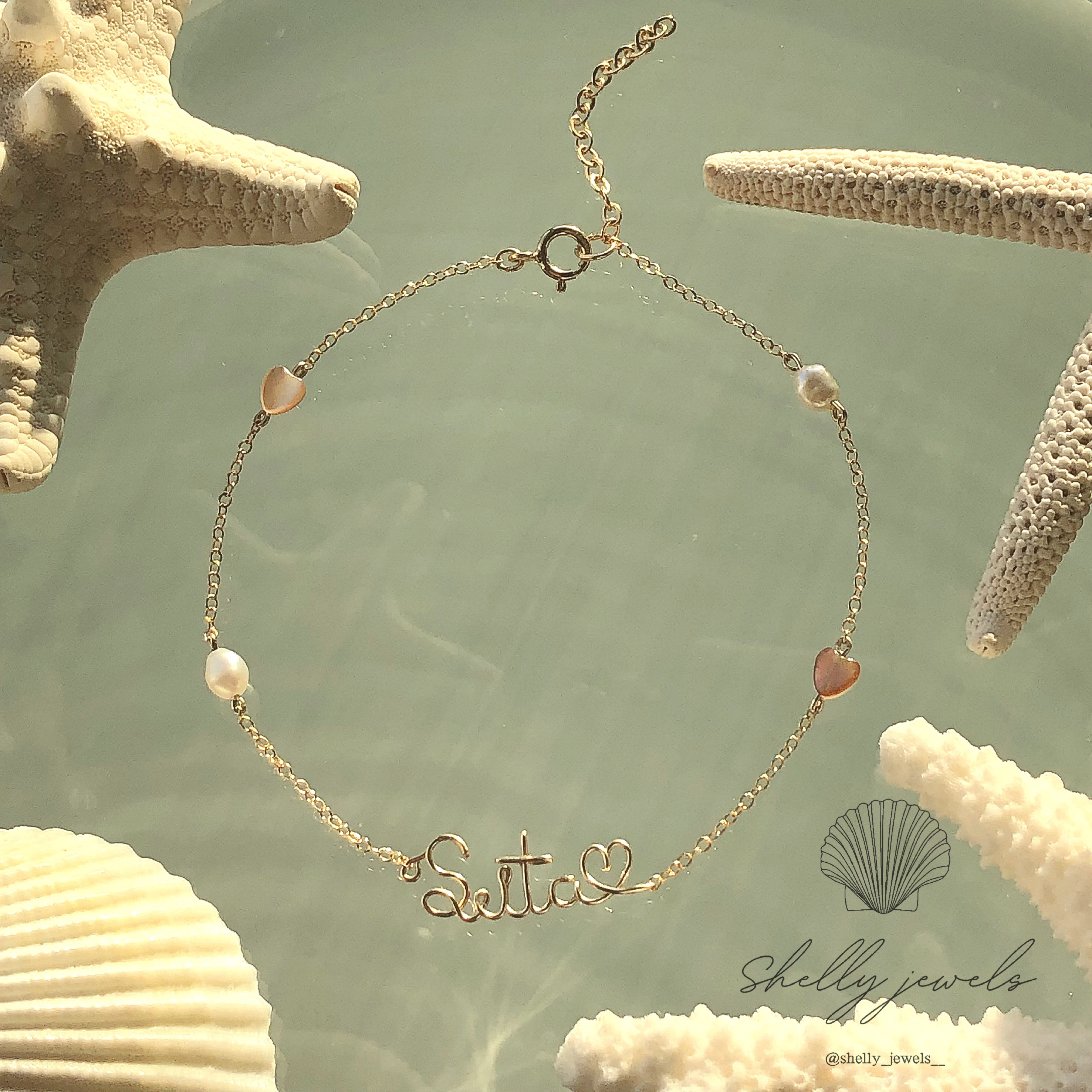 オーダー 華奢 ネームブレスレット 名前入りブレスレット 名前入りアクセサリー 名前入り 名入れ 文字入れ イニシャル