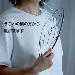 せみうちわ透明 cicada fan clear 3枚目の画像