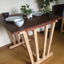 Shell 03 dining table for 2 people   木製ダイニングテーブル　2人用　 1枚目の画像