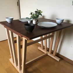 Shell 03 dining table for 2 people   木製ダイニングテーブル　2人用　 3枚目の画像