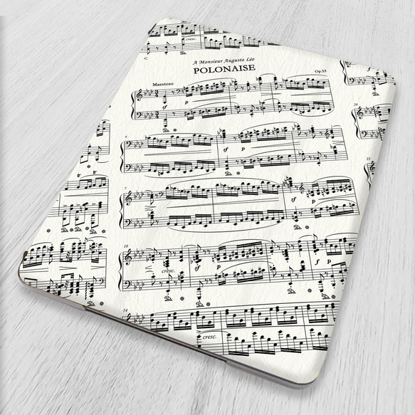 再販♪『ショパン 英雄ポロネーズ』軽量♪iPadケース Pro mini6 Air5 第9世代 ピアノ　レッスン 1枚目の画像