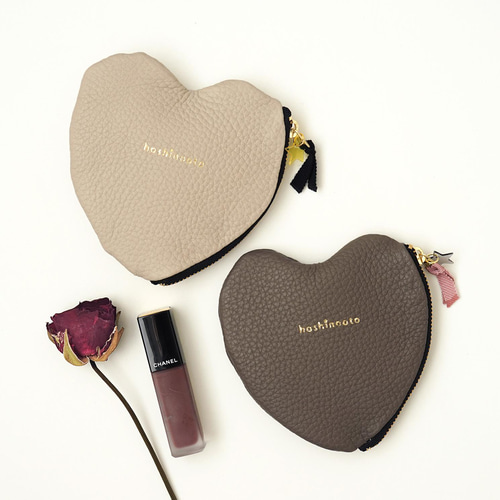 ハートポケットのポーチ　　　　☆ハンドメイド品☆ ハート型ポーチ♡ハンドメイドの通販 by ♡casa felice handmade