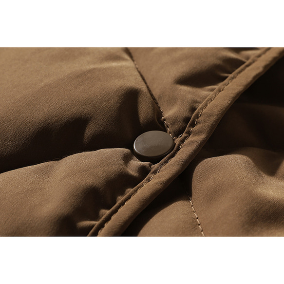 中綿ジャケット　ショートジャケット　暖かいジャケット　コーヒー　#L112CO 7枚目の画像