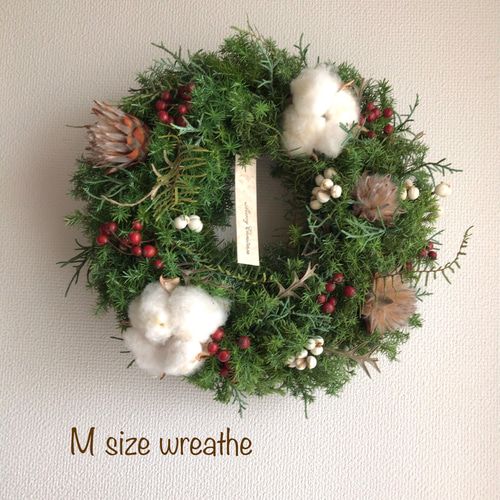 SALE】ポポラスとブルーアイスのクリスマスリース