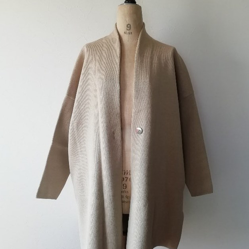 わけあり】コットン100％チェスターコート(01025) サンドベージュ