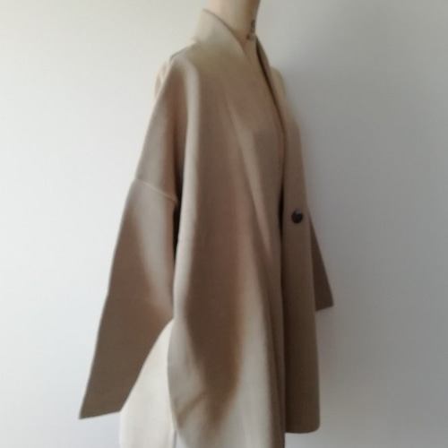 わけあり】コットン100％チェスターコート(01025) サンドベージュ