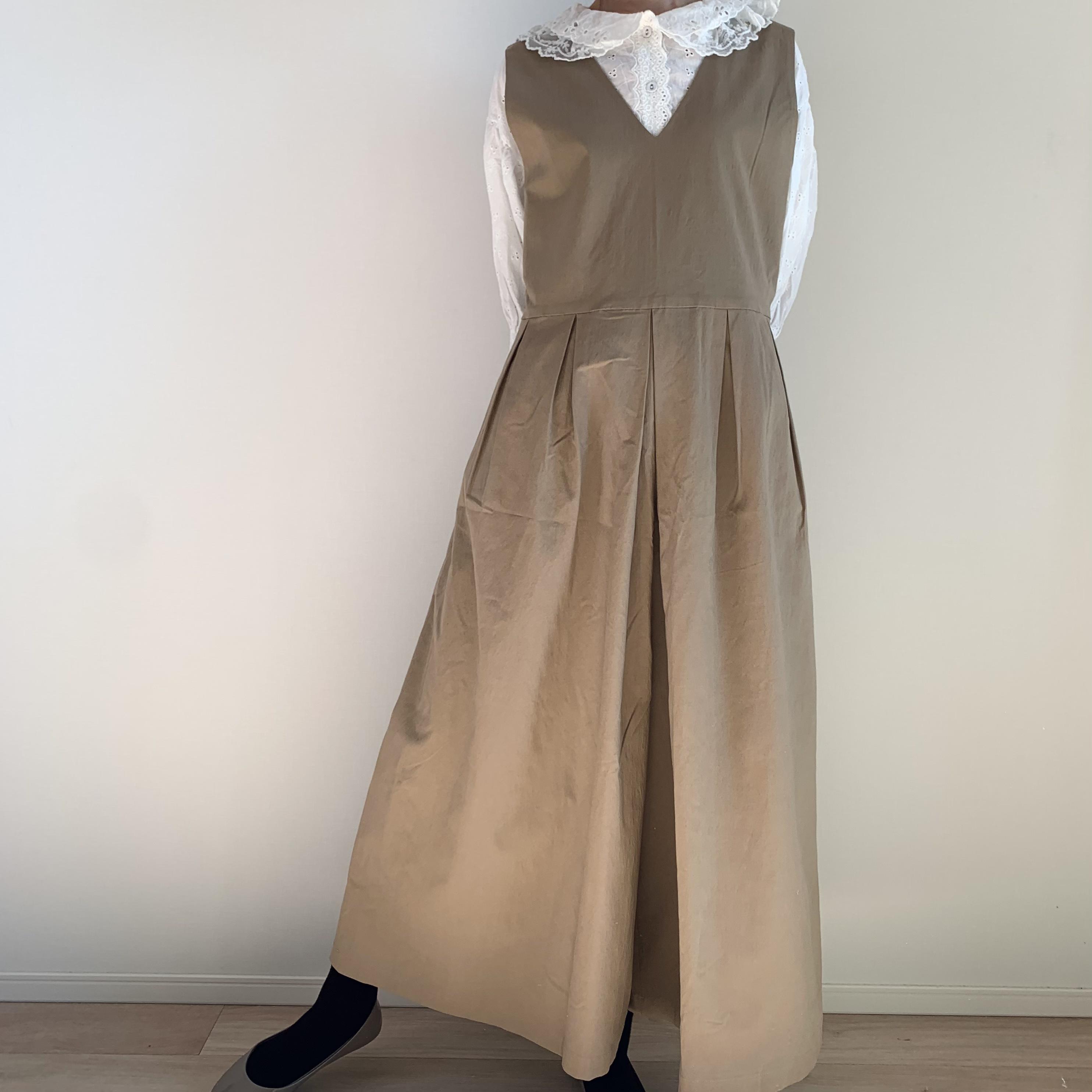 【値下げ】サロペットパンツ(ベージュ)