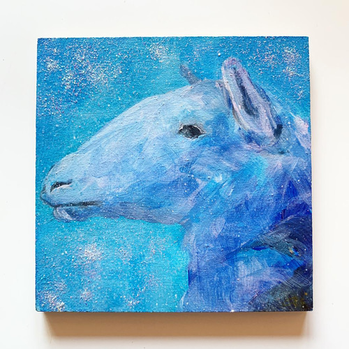 夢見る羊】絵画/原画 絵 キラキラ インテリア 絵画 aiai_gallery