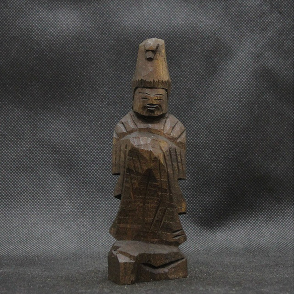 仏像 円空仏 木彫 14cmの馬頭観音（着色 bt3147） 彫刻 円空工房