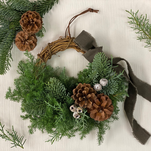 モミの木とヒバのクリスマスリース〜 リース Blume&Branch 通販