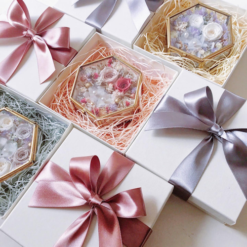 ♫プリンセスアロマストーン＋ケース セピア色の写真・約束のとき】リングピロー・プリザーブド