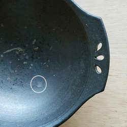 【訳あり品】シチューボウル／黒・焼き〆陶器（レンジ、オーブン、食洗機ＯＫ） 7枚目の画像