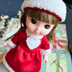 クリスマスお人形 レミンちゃんコルネちゃんソランちゃん ハンドメイド服 ドール服 お洋服 お着替え 3枚目の画像