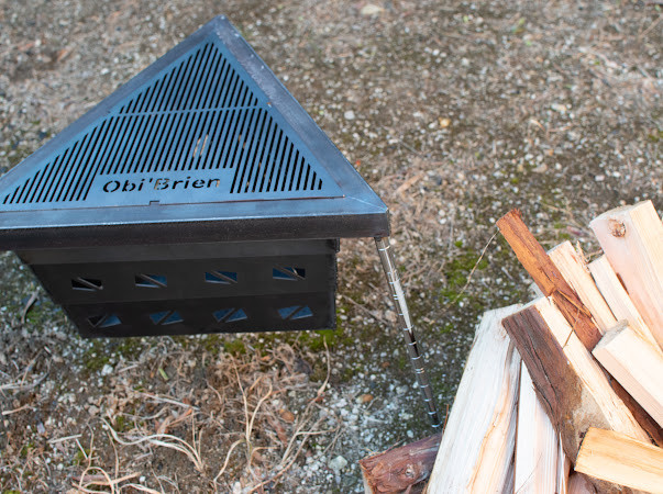 自作アイアン焚き火台！