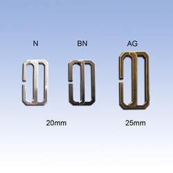 高級中送り式バックル　2サイズ(20・25mm) ３色展開(N/BN/AG) 　GAE608 2枚目の画像
