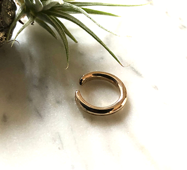 【受注制作】14kgf シンプルこそ拘る‼︎丁度いいイヤーカフ 　ゴールド