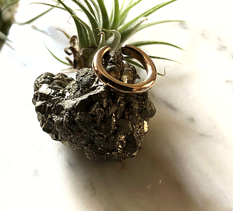 【受注制作】14kgf シンプルこそ拘る‼︎丁度いいイヤーカフ 　ゴールド