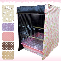 通年用 オーダーメイド おやすみカバー（水玉ブラウン）（手作り