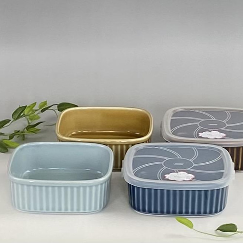 波佐見焼】 和山 便利な蓋つき容器 大サイズ 保存容器・キャニスター