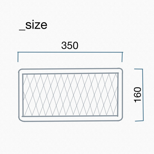 エキスパンドメタル 木枠ディスプレイフレーム(sサイズ) 壁掛けラック