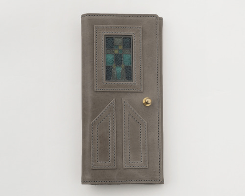 glart ロングウォレット ステンドグラス風ドアデザイン 長財布 ライト