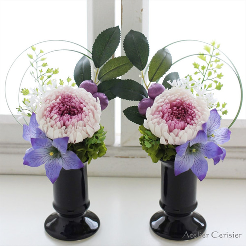 最高の品質の ハスラーきく仏花１対 フラワー/ガーデン