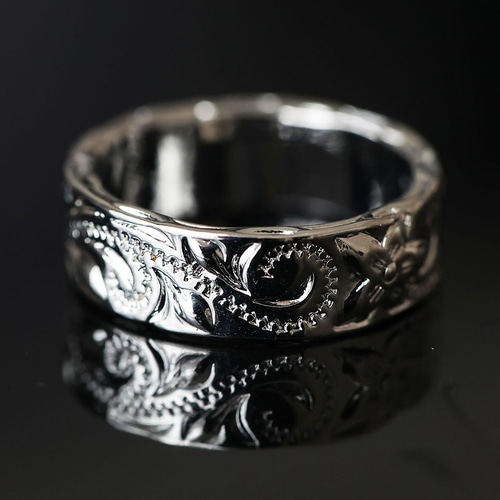 ハワイアンジュエリーhoo 925シルバー メンズ用バングル シルバー