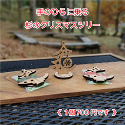 《DIY》手のひらに乗る「杉」のクリスマスツリー 1枚目の画像