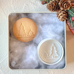 【クリスマス】ツリー クッキー型/かわいい/プレゼント/ギフト/手作り/メリークリスマス/サンタ/雪だるま/クッキー 1枚目の画像