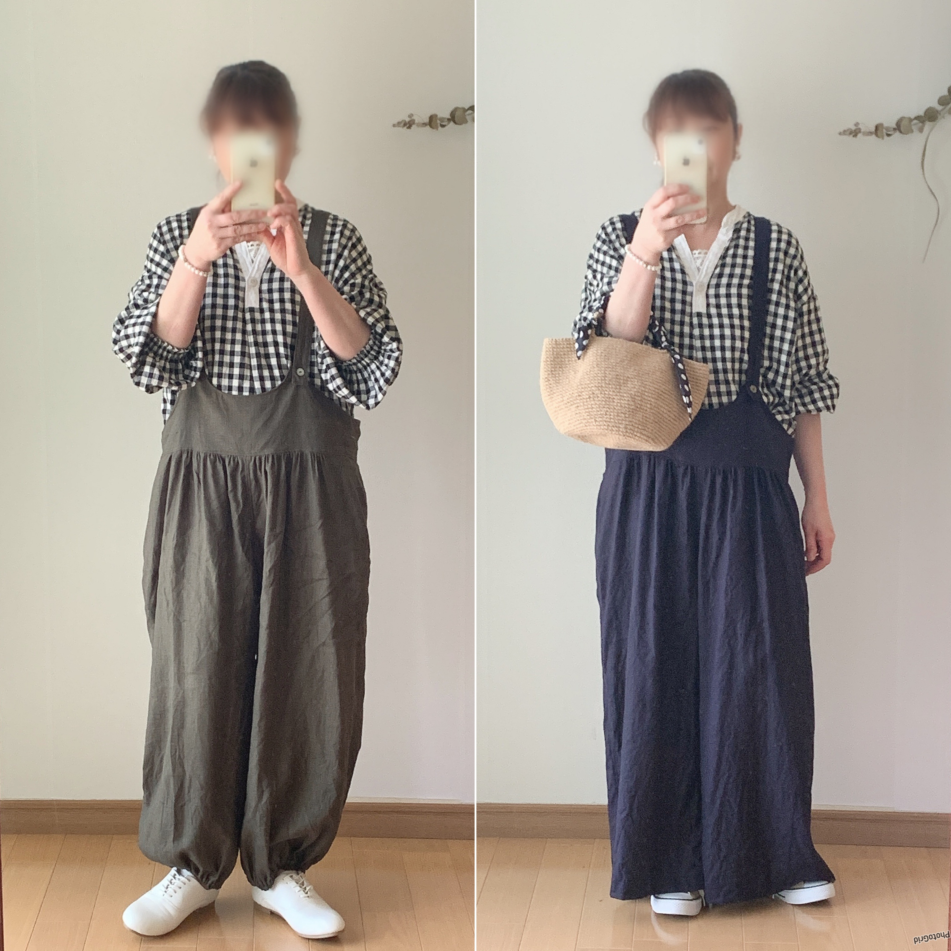˖*大人可愛いサロペットパンツ＋長さ調整可能＋選べる裾＋リネン100%＋カラー選べます＋オーダーメイド＋ブラック＋黒˖*