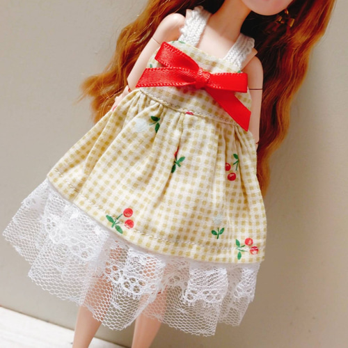 2点セット 半袖ワンピース リカちゃん 服 花柄 その他人形 SAKU