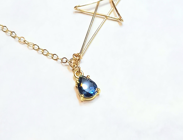 NEW ロンドンブルートパーズのスターネックレス✧star bright jewelry 3枚目の画像