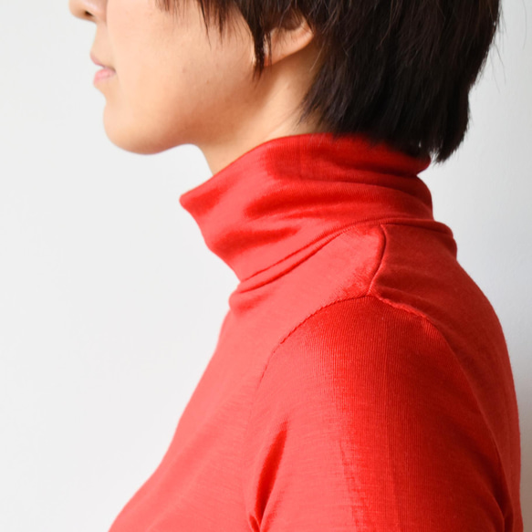 インナーからあたたかく身体を包む、グランディッチウールタートル〔SOT091F〕 