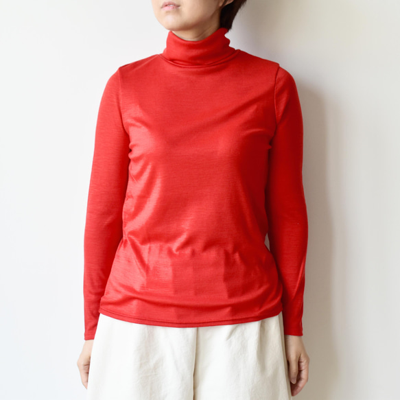 インナーからあたたかく身体を包む、グランディッチウールタートル〔SOT091F〕 