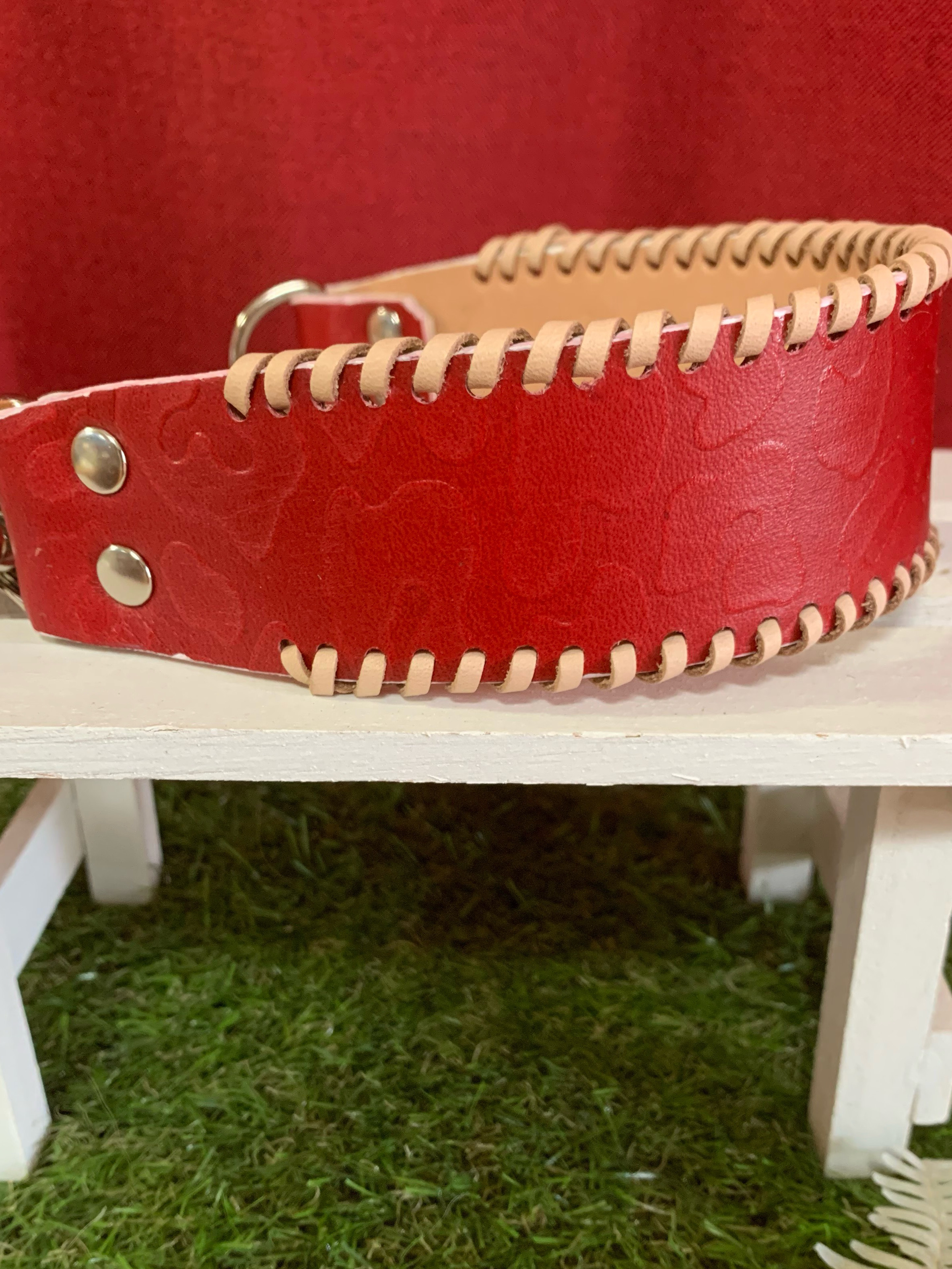 犬の本革ハーフチョークNo.61(大型犬)