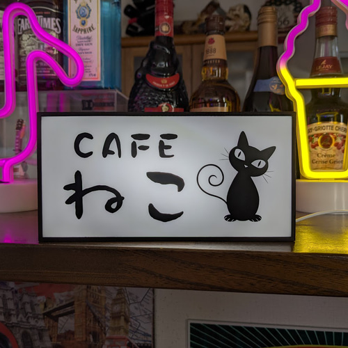 猫のイラスト付き置物テレイドスコープ ドラレコ録画中ステッカー 仕事猫 | くまみね民芸 通販部