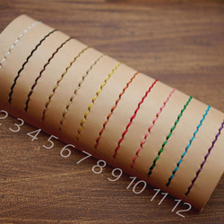 本革ころんとかわいいショートコンパクトフラップ折財布（受注制作）手縫い 7枚目の画像