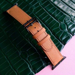 Apple watch strap 手縫い時計ベルト 2枚目の画像