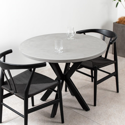 モールテックスラウンドテーブル（X脚） / コンクリート