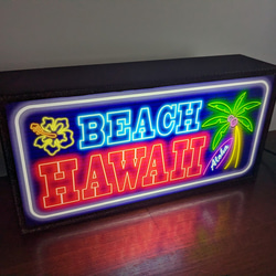 アロハ ハワイ サマービーチ ヤシの木 Hawaii サイン 看板 置物 雑貨 LED2wayライトBOX 5枚目の画像