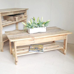 80✕27 棚つき カウンターテーブル ジャコビーンワックス アンティーク