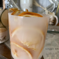 フレッシュオレンジ　ボタニカルキャンドル 10枚目の画像