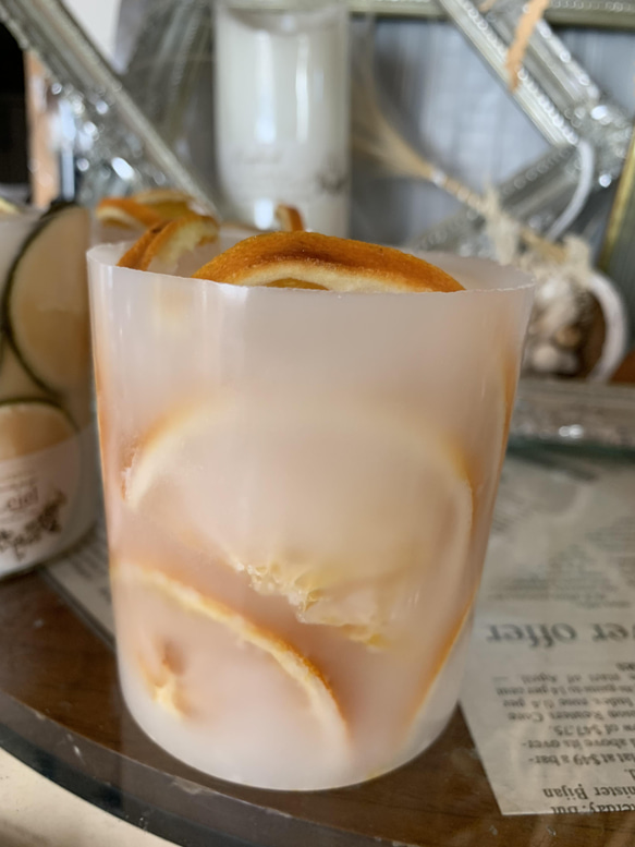 フレッシュオレンジ　ボタニカルキャンドル 10枚目の画像