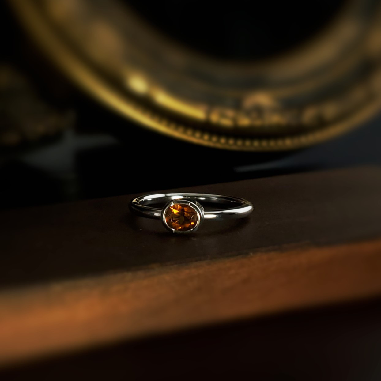 Candy／シトリンのシルバーリング